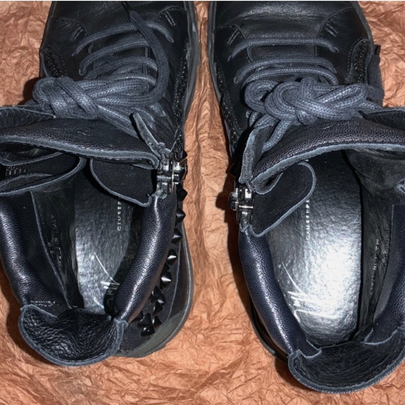 Giuseppe Zanotti Black Studded Sneakers in Size 39 Used Condition With Box - Picture 7 of 12